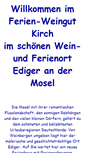 Mobile Screenshot of ferien-weingut-kirch.de